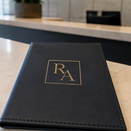 Customized menu covers for hotels and room service