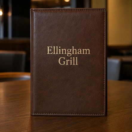 Customized menu covers for restaurants and fine dining