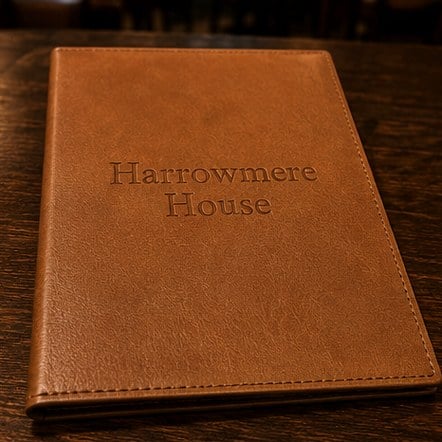 Full-Grain Leather Menu Covers