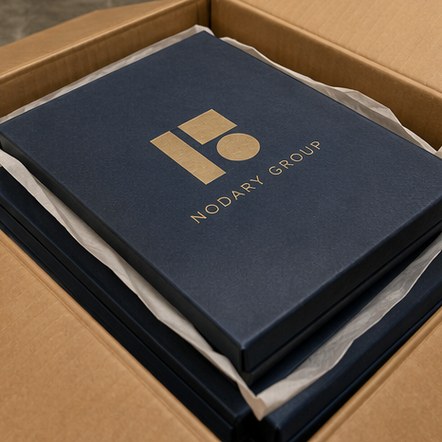 Promotional custom menu covers with company logo
